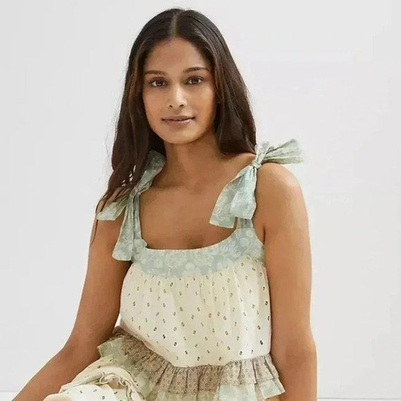 Anthropologie Forever That Girl Effie Eyelet Top - Picture 2 of 12